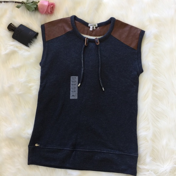 Lacoste Cotton Vest Top - Picture 2 of 5